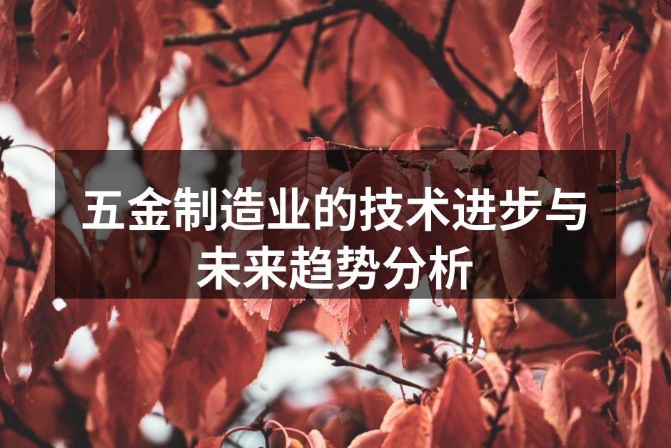五金制造业的技术进步与未来趋势分析